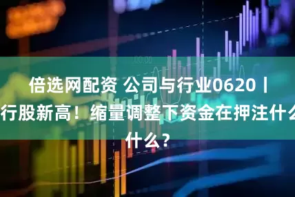 倍选网配资 公司与行业0620丨银行股新高！缩量调整下资金在押注什么？