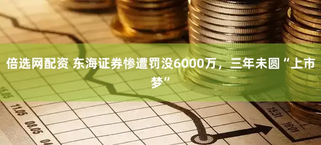 倍选网配资 东海证券惨遭罚没6000万，三年未圆“上市梦”